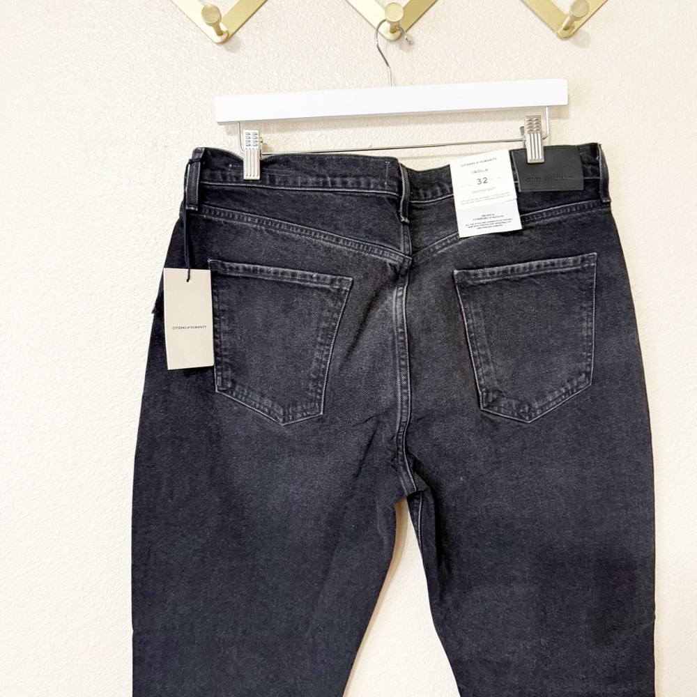 NWT Citizens of Humanity Isola Crop Jeans in Stormy Wash Zip Fly 2030-3010 - Picture 4 of 11